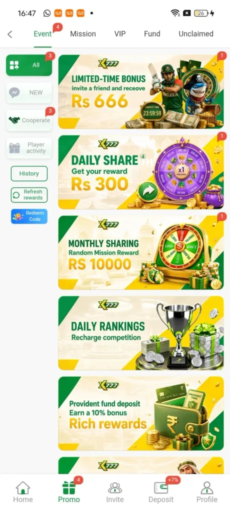 777xk Game Bonuses